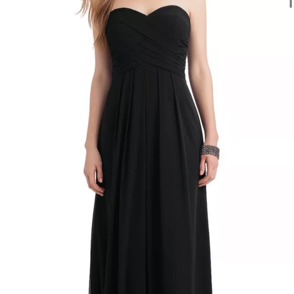 Bill Levkoff - style 165 - Black gown, bridesmaid dress.